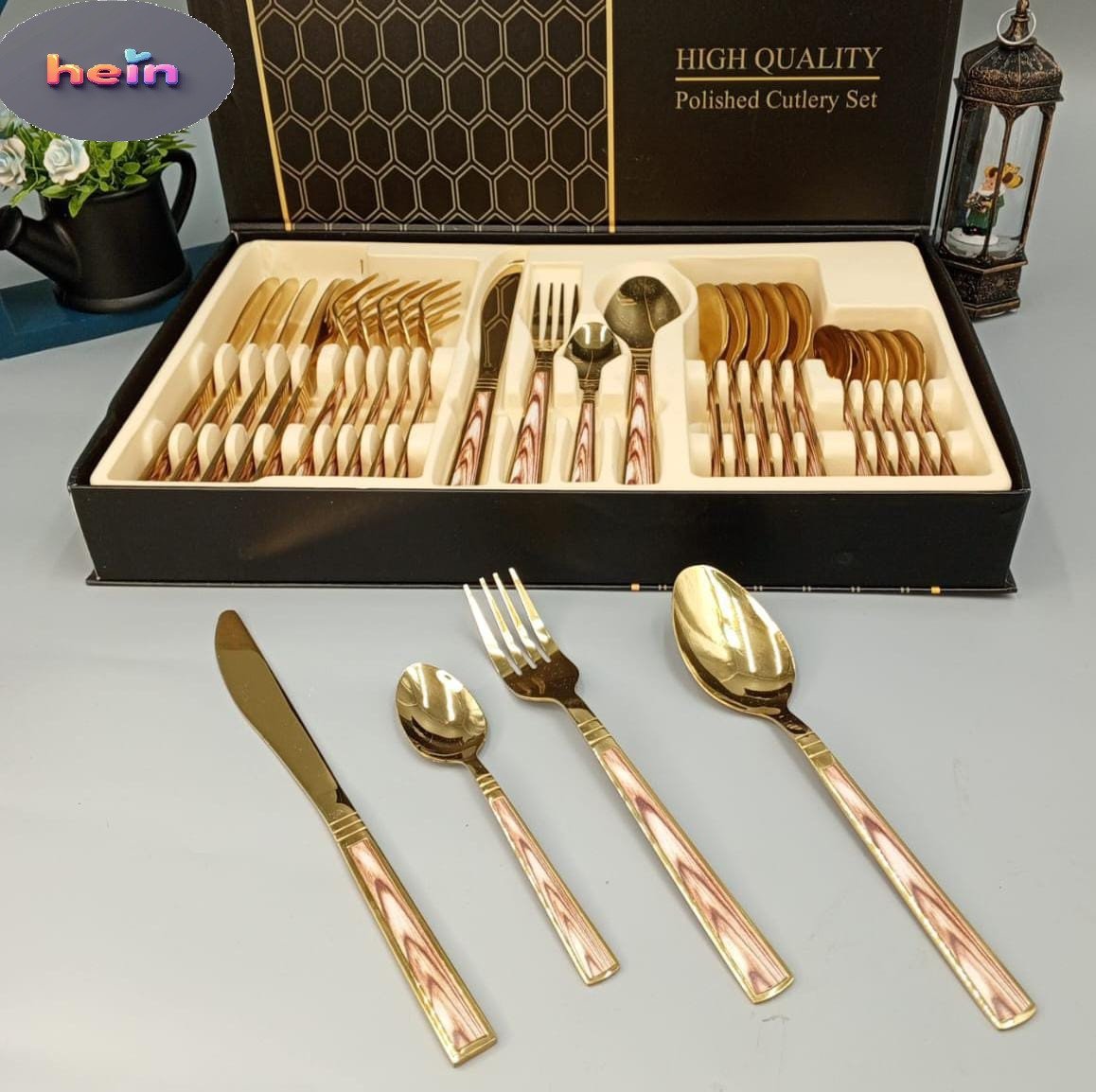 Golden Cutlery Set